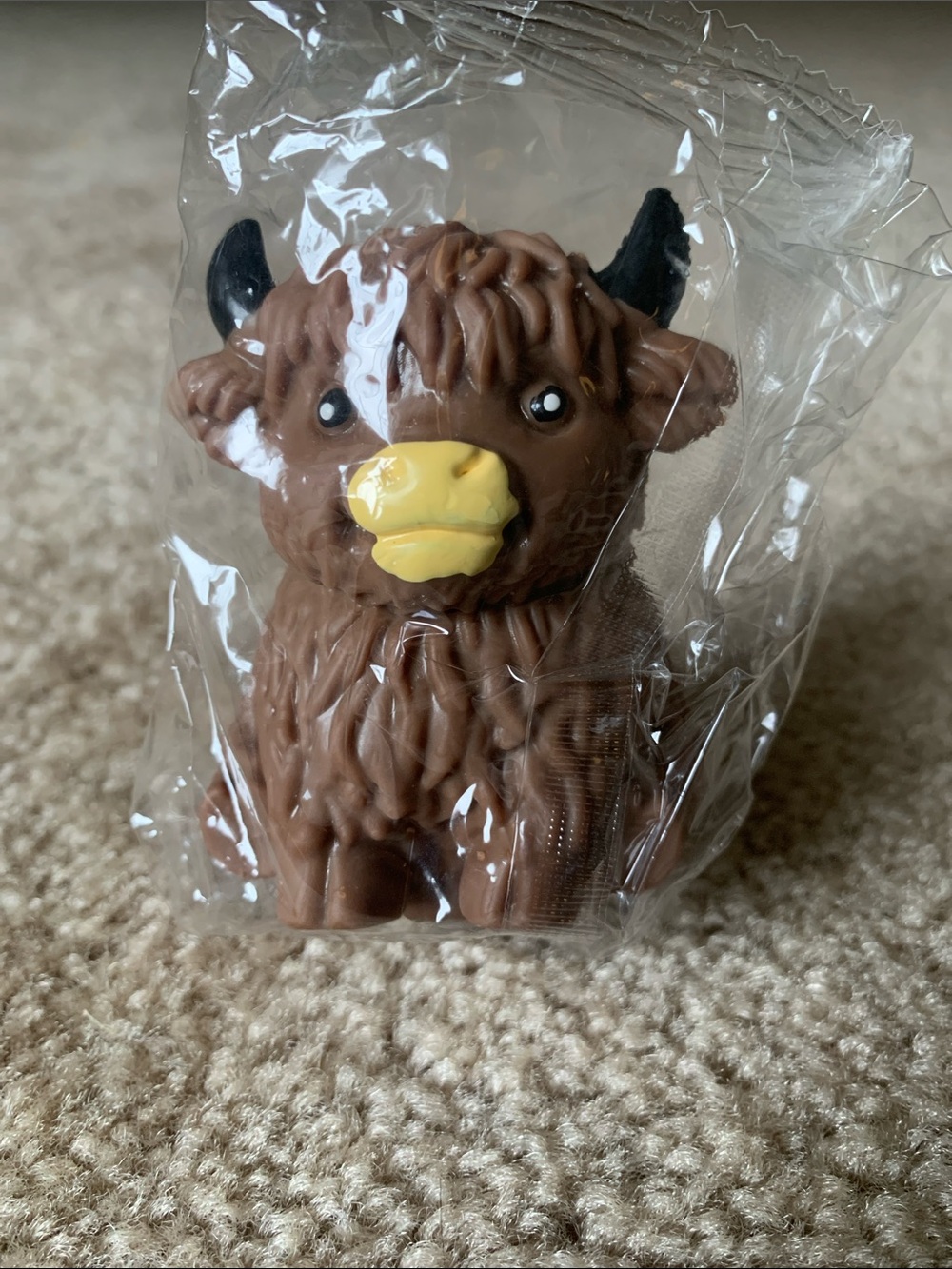 3.5” Highland Cow Squishy Stress Relief Toy - Picture 2 of 3